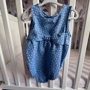 Penelope Mack Blue and White Polka Dot Dress